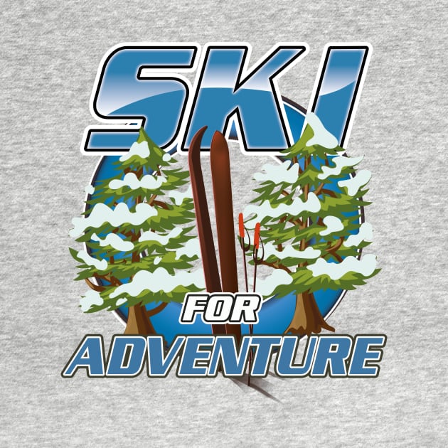 Ski for adventure travel logo by nickemporium1